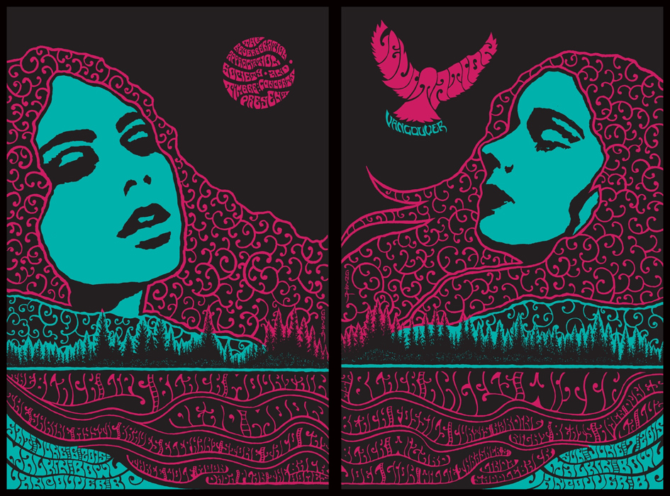 Robin Gnista art of rock silkscreen Rockposter Musikposter Siebdruck Ofset digital print