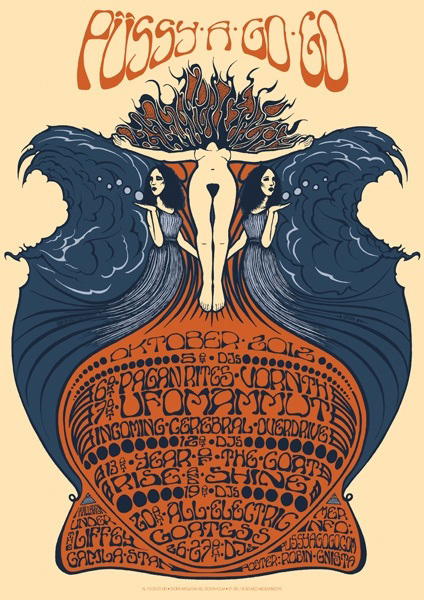 Robin Gnista art of rock silkscreen Rockposter Musikposter Siebdruck Ofset digital print
