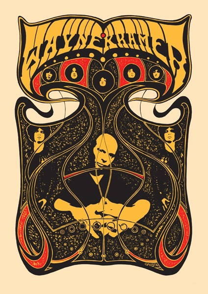 Robin Gnista art of rock silkscreen Rockposter Musikposter Siebdruck Ofset digital print