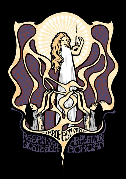 Robin Gnista art of rock silkscreen Rockposter Musikposter Siebdruck Ofset digital print