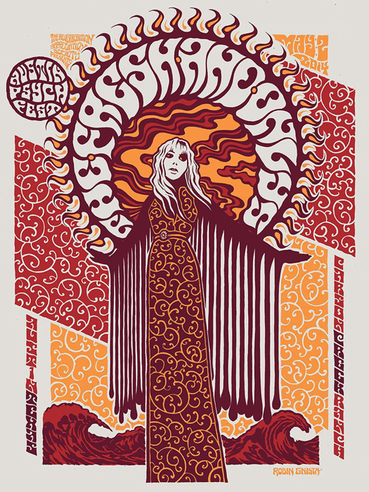 Robin Gnista art of rock silkscreen Rockposter Musikposter Siebdruck Ofset digital print