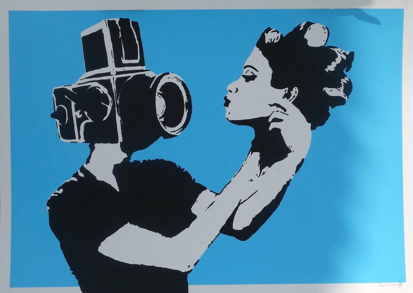 Nafir silkscreen Siebdruck SELFIE PRINT SKY poster urban art street art