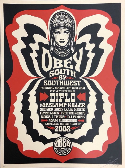 shepard fairey screenprint