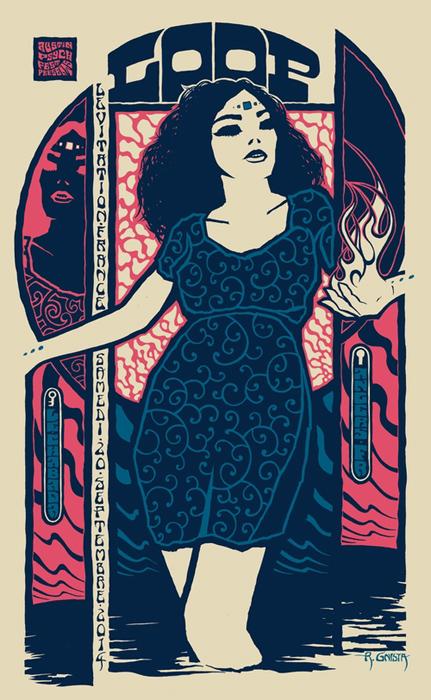 Robin Gnista art of rock silkscreen Rockposter Musikposter Siebdruck Ofset digital print