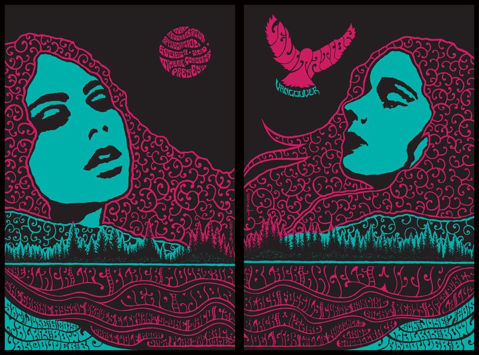 Robin Gnista art of rock silkscreen Rockposter Musikposter Siebdruck Ofset digital print