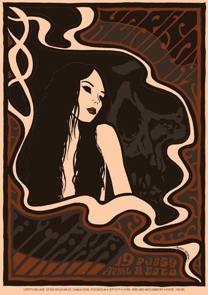 Robin Gnista art of rock silkscreen Rockposter Musikposter Siebdruck Ofset digital print