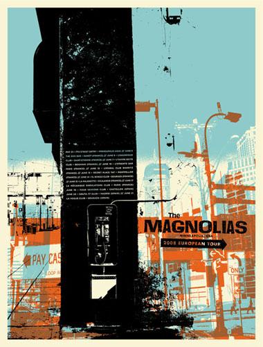 Aesthetic Apparatus  Michael Byzewski THE MAGNOLIAS musik art musik posters art of rock musikposter music designe