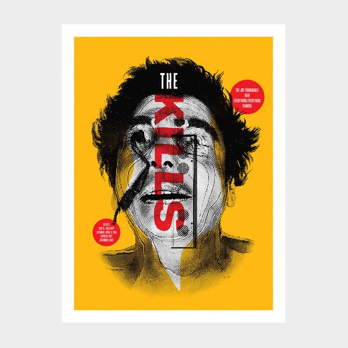 THE KILLS Aesthetic Apparatus Michael Byzewski THE KILLS musik art musik posters art of rock musikposter music designe