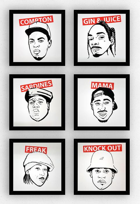 Antighost HIPHOP LEGENDS Siebdruck silkscreen Poster Musik art Artprint print Antighost HIPHOP LEGENDS Siebdruck silkscreen Poster Musik art Artprint print