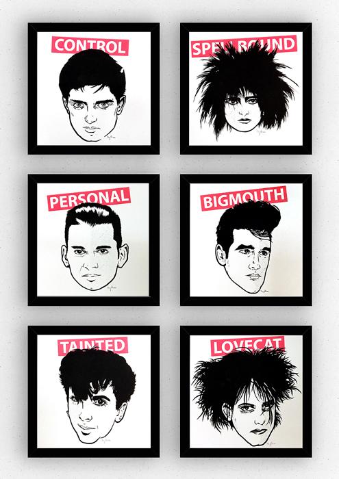 Antighost NEW WAVE LEGENDS Siebdruck silkscreen Poster Musik art Artprint print Antighost NEW WAVE LEGENDS Siebdruck silkscreen Poster Musik art Artprint print