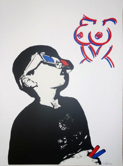 BUST WHAT ALL BOYS WANT urban art silkscreen siebdruck  BUST WHAT ALL BOYS WANT urban art silkscreen siebdruck
