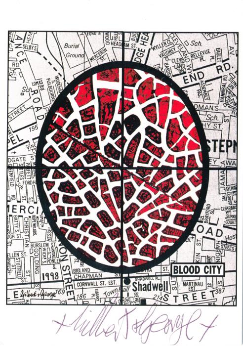 Gilbert & George contemporary art buy print siebdruck poster art Multiple Blood City Gilbert & George contemporary art buy print siebdruck poster art Multiple Blood City