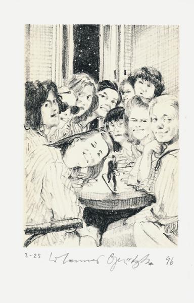 SÜSSE MIEZEN Der Frauentunnel 6 Lithografie Johannes Grützke Holzschnitt Radierung Schabradierung Offsetdruckt Druckgrafik Kaltnadelradierung