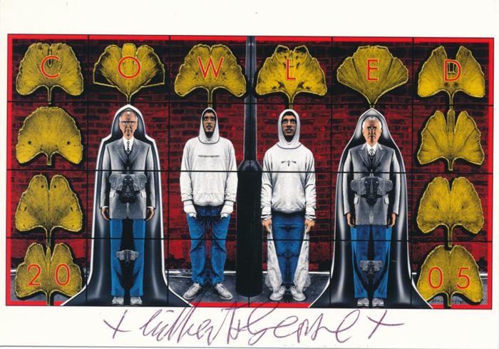 Gilbert & George contemporary art buy print siebdruck poster art Multiple Cowled