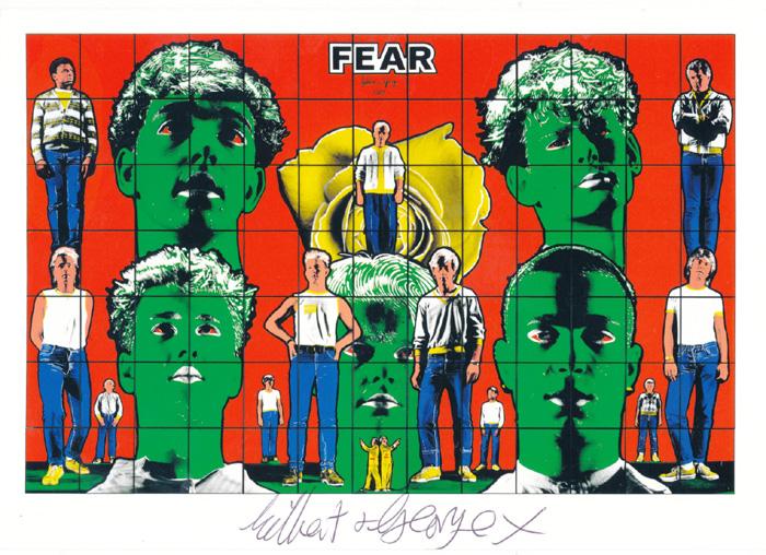 Gilbert & George contemporary art buy print siebdruck poster art Multiple Fear Gilbert & George contemporary art buy print siebdruck poster art Multiple Fear