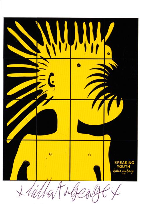 Gilbert & George contemporary art buy print siebdruck poster art Multiple Speaking Youth Gilbert & George contemporary art buy print siebdruck poster art Multiple Speaking Youth