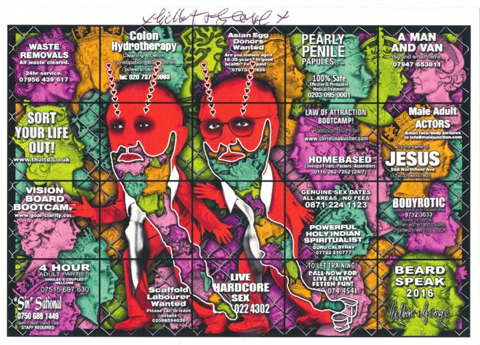 Gilbert & George signed Gilbert & George signed