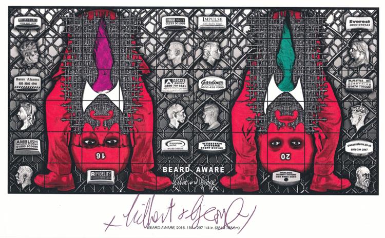 Gilbert & George signed Gilbert & George signed
