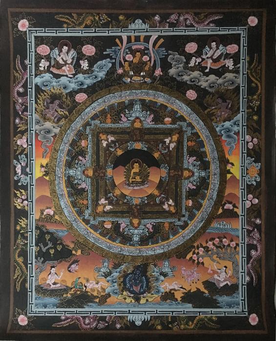 Thangka Wheel of Life Nepal Thangka Wheel of Life Nepal
