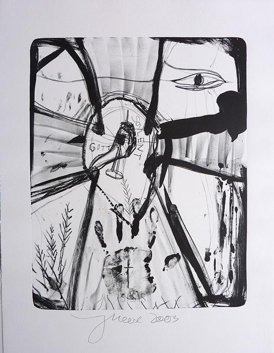 Jonathan Meese contemporary art buy art print Griffelkund Radierung Der Isisgott