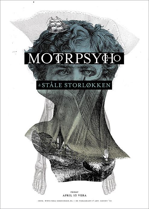 Kunny van der Ploeg siebdruck silkscreen conzert poster art of rock Motorpsycho Kunny van der Ploeg siebdruck silkscreen conzert poster art of rock Motorpsycho