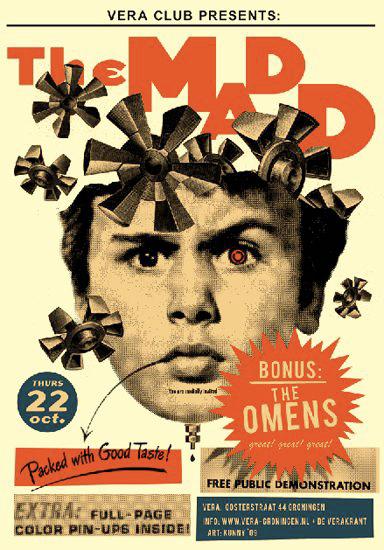 Kunny van der Ploeg siebdruck silkscreen conzert poster art of rock The Madd Kunny van der Ploeg siebdruck silkscreen conzert poster art of rock The Madd