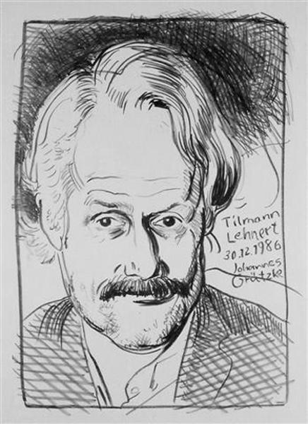 TILMANN LEHNERT Lehnert Lithografie Johannes Grützke Holzschnitt Radierung Schabradierung Offsetdruckt Druckgrafik Kaltnadelradierung