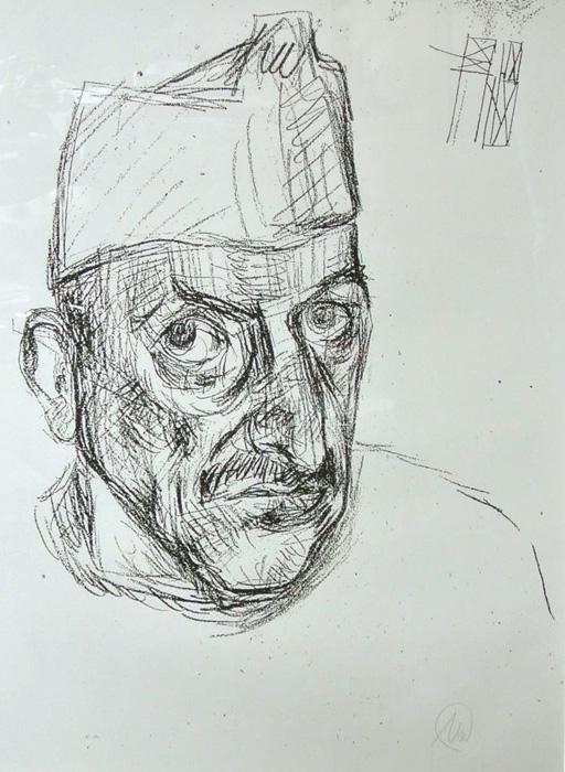 MARKUS LÜPERTZ SELBSTPORTRAIT Grafik Lithografie Litho Siebdruck screenprint Original Druckgrafik Druck Print Junge wilde MARKUS LÜPERTZ SELBSTPORTRAIT Grafik Lithografie Litho Siebdruck screenprint Original Druckgrafik Druck Print Junge wilde