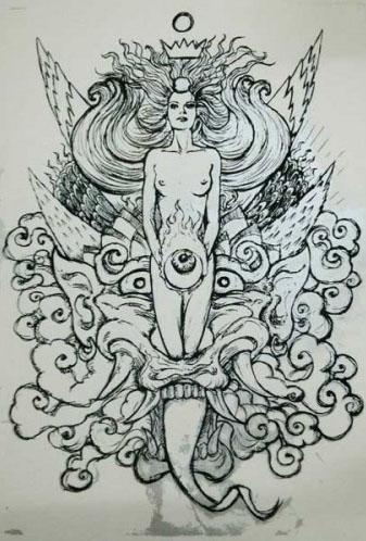DEMNIA Malleus Demnia silkscreen siebdruck concertposter poster prints art prints rock