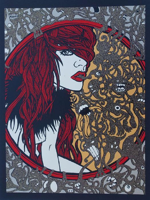 Malleus Incubus silkscreen siebdruck concertposter poster prints art prints