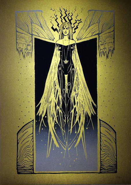 STRIX Malleus Strix silkscreen siebdruck concertposter poster prints art prints rock art dark nouvou