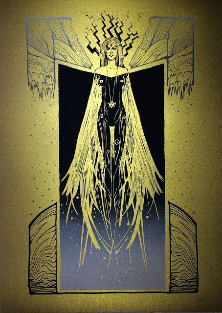 Malleus Strix silkscreen siebdruck concertposter poster prints art prints rock art dark nouvou