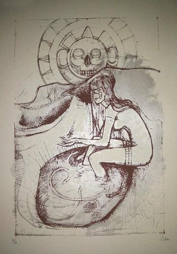 ACQUA Malleus acqua silkscreen siebdruck concertposter poster prints art prints rock art dark nouvou