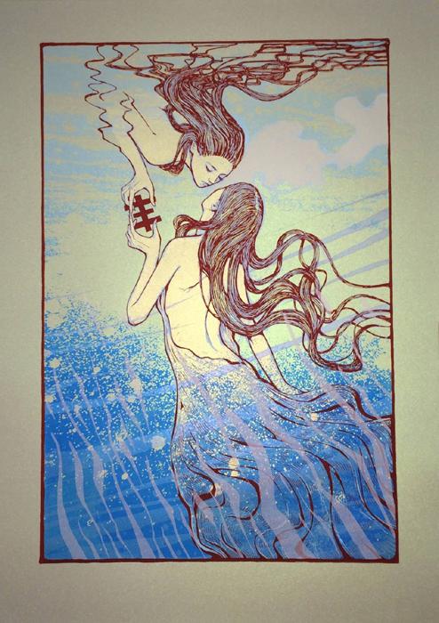 PSYCHIC TV Malleus-Psychic TV Poster-Print-Art 2015 silkscreen siebdruck concertposter poster prints art prints rock art dark nouvou