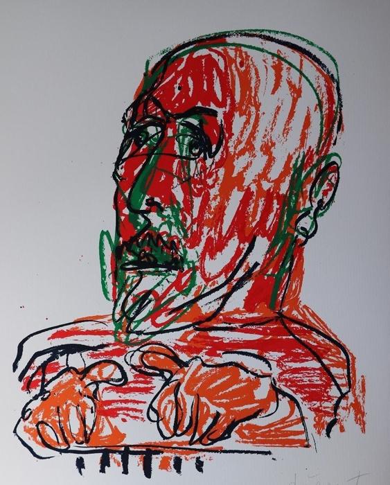 MARKUS LÜPERTZ Grafik Lithografie Litho Siebdruck screenprint Original Druckgrafik Druck Print Junge wilde MARKUS LÜPERTZ Grafik Lithografie Litho Siebdruck screenprint Original Druckgrafik Druck Print Junge wilde