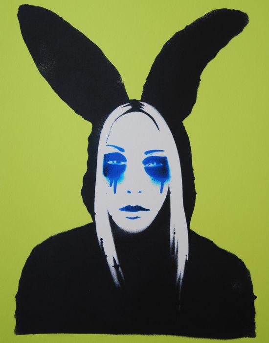 Pure Evil urban art Death Mask Siebdruck screenprint Pure Evil urban art Death Mask Siebdruck screenprint