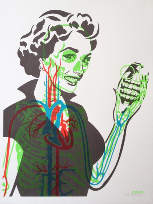 Hutch stencil street art screenprint Siebdruck Hutch stencil street art screenprint Siebdruck