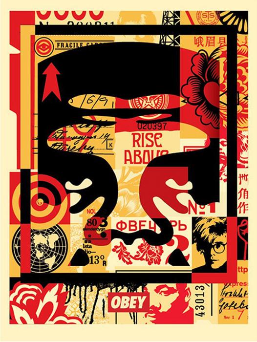 Shepard Fairey Obey offset poster 2016 face cream