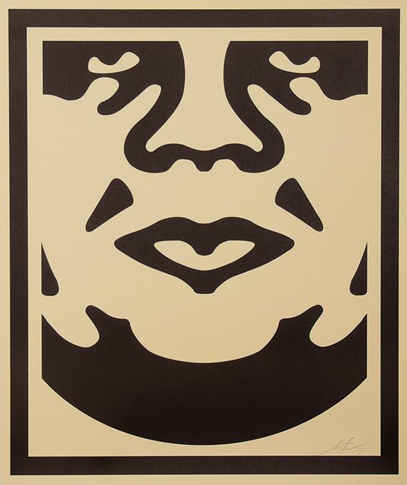 OBEY FACE cream 3 Shepard Fairey Obey offset print 2010 obey face cream
