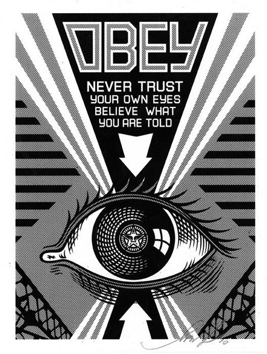 Shepard Fairey Obey silkscreen Siebdruck 2009 obey eye