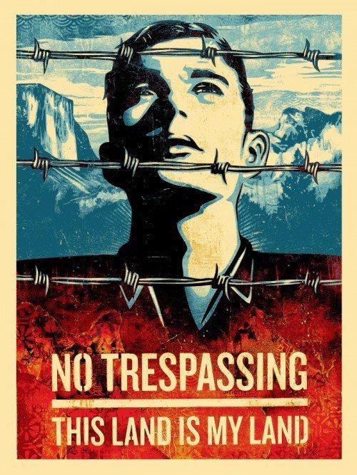 THIS LAND IS YOUR LAND Shepard Fairey Obey silkscreen Siebdruck 2012 this land is your land americana box set