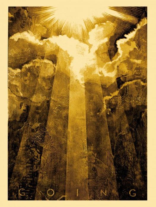 WAYFARIN STRANGER Shepard Fairey Obey silkscreen Siebdruck 2012 wayfarin stranger poster