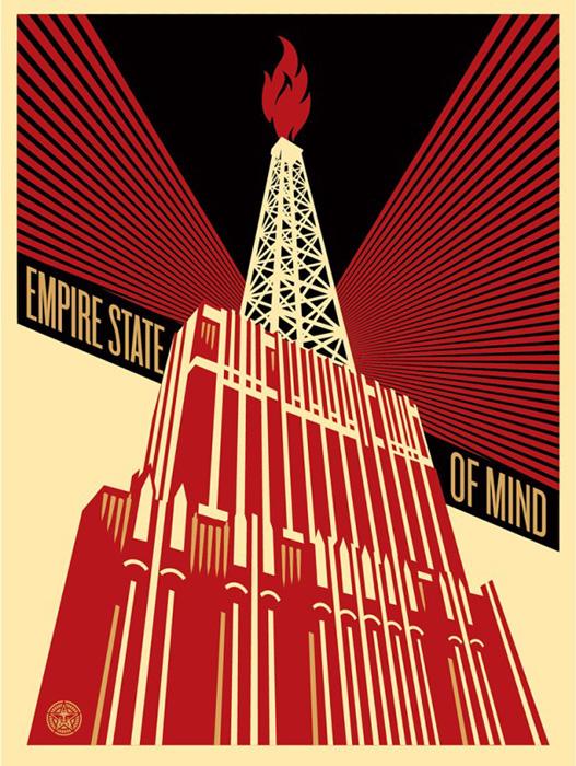 EMPIRE STATE OF MIND Shepard Fairey Obey silkscreen Siebdruck 2014 empire state of mind poster
