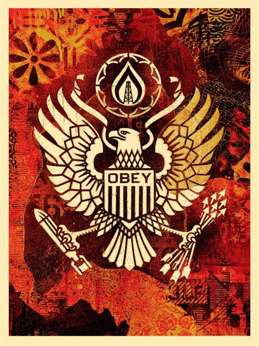 KEEP IT UNDERGROUND Shepard Fairey Obey silkscreen Siebdruck 2015 keep it underground