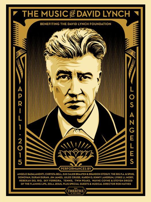 Shepard Fairey Obey silkscreen Siebdruck 2015 the music of david lynch poster