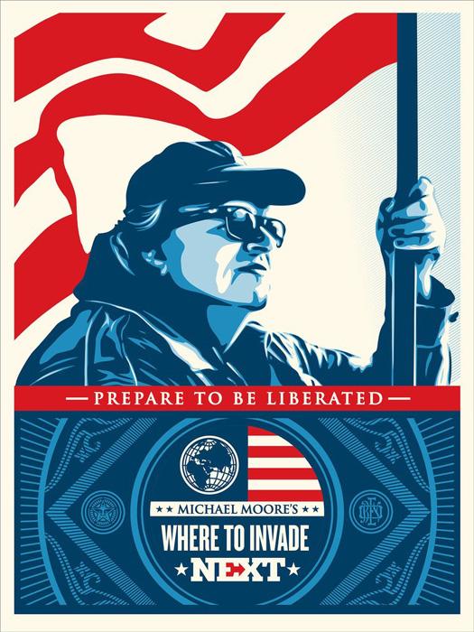 WHERE TO INVADE NEXT Shepard Fairey Obey silkscreen Siebdruck 2016 where to invade next