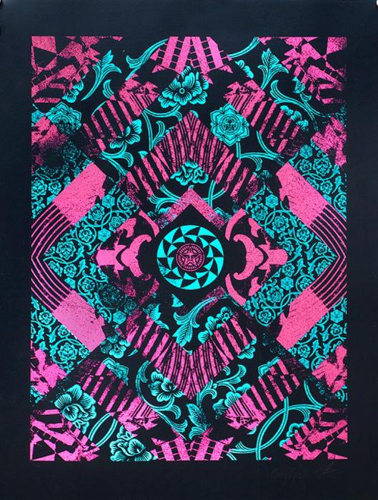 Shepard X Casey Ryder “Disorder” Shepard Fairey Obey silkscreen Siebdruck 2016 Disorder