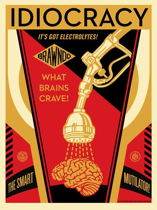 INDOCRACY Shepard Fairey Obey silkscreen Siebdruck 2016 Idiocracy