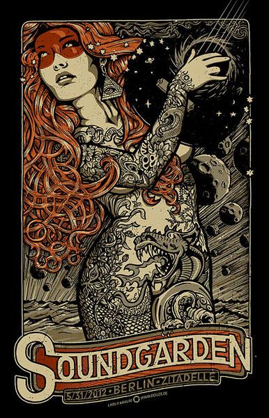 SOUNDGARDEN Douze SOUNDGARDEN art gallery buy street art screenprint poster art of rock