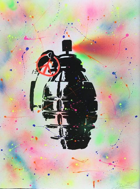 Ziegler T Siebdruck urban art grafitti Druck Ziegler T Siebdruck urban art grafitti Druck